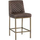 Leighland 38 inch Havana Dark Brown Counter Stool